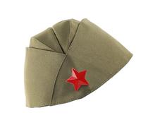 [Avejjbaey] Classic Russian Style Garrison Cap Canvas Hat Stage Performance Hat for Culture Lovers and Fashion Lovers, b