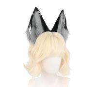 Avejjbaey Comfortable Role Playing Wolf Ears Headband Anime Theme Dressing Up Accessories Hair Hoop Adult Cosplay Event Anime Hair Accessories Collecting