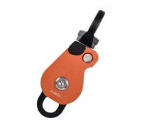 Avejjbaey Compacts Mountaineering Bearing Pulley With Side Plates Corrosions Resistant For Outdoor Exploration Light Weight Trekking Pulley Equipment