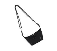 [Avejjbaey] Contemporary Shoulder Bag Crossbody Organizer Tear Resistant Oxford with Adjustable Strap, Functional Work Bag for Various Occasions, Black