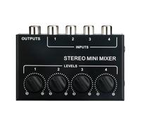 Avejjbaey CX400 4 Input Sound Mixers For Music Enthusiasts And Podcasters Superior Sound Management Sound Mixers