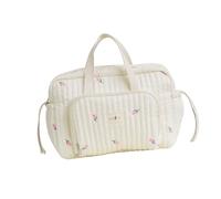 Avejjbaey Diaper Bag Embroidery Crossbody Bag Plum Hanging Bag Multiple Compartment Bag Shoulder Bag Large Capacity Mom Bag, Tulip Pattern, 大きい