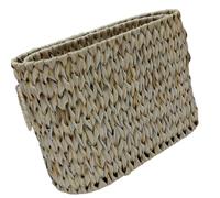 Avejjbaey Elegant Wicker Storage Basket With Lid Narrow Bathroom Organizers For 6 To 9 Rollsl Portable For Closet