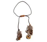 [Avejjbaey] Gypsy Hippie Feather Bangle Arm Cuff Bracelet Bohemian Indian Ethnic Tribal Leather Armband Bangle Jewelry for Women