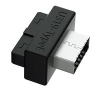 Avejjbaey High Durability ABS Metal USB3.0 Adapters Converting 19Pin 20Pin to TypeE for Fast Data Speed Easy Setups Form Factor Motherboards Adapters