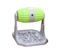 Avejjbaey Interactive Rolling Dog Feeder Adjustable Treat Dispenser Puzzle Toy NonSkid Base Cognitive Development Pet Enrichment Activity Slow Feeder Puzzle Toy