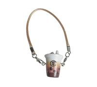[Avejjbaey] Milk Tea Craft Jewelry Charms Set Safe Resin Craft Project Bag Creative Bubble Tea for Teens and Students, フリーサイズ, As described, No Gemstone