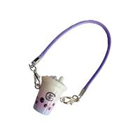 [Avejjbaey] Milk Tea Craft Jewelry Charms Set Safe Resin Craft Project Bag Creative Bubble Tea for Teens and Students, フリーサイズ, As described, No Gemstone