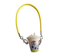 [Avejjbaey] Milk Tea Craft Jewelry Charms Set Safe Resin Craft Project Bag Creative Bubble Tea for Teens and Students, フリーサイズ, As described, No Gemstone