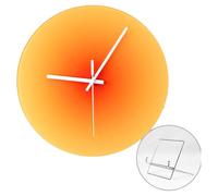 Avejjbaey Modern 12Inch Quiet Wall Clock Battery Powered Wall Decoration Art Sunset Designing For Home And Classroom Glass Clock