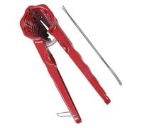 Avejjbaey Modern Nut Cracker Thickened Aluminum Double Openings Handheld Walnuts Pecan Plier Clip for Various Nut Easy Operations Shell Remover