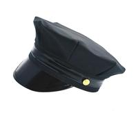 [Avejjbaey] Octagon Policy Hat Military Style Hat Theme Party Costume Accessories Practical Octagon Uniform for Role Play Party and Cosplay Events
