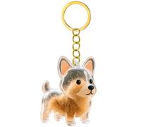 [Avejjbaey] Pet Fur Collector Keychain Dog Shape Hair Storage Keepsake Key Ring Pet Hair Storage Keychain Accessories, large, 小型