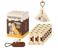 Avejjbaey Portable Dog Poop Bag Dispenser Garbage Bag with Milk Scent Storage Soft Pet Poop Dispenser Holder Fit Any Dog Recycled Bags