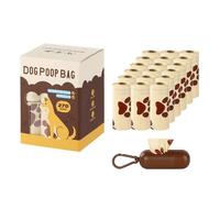 Avejjbaey Portable Dog Poop Bag Dispenser Garbage Bag with Milk Scent Storage Soft Pet Poop Dispenser Holder Fit Any Dog Recycled Bags