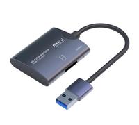 Avejjbaey Portable USB C Card Reader Double Slot for Cards 480Mbps Fast Speed Transfer Plugs and Play for Various Electronics Case Portable Card Reader