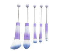 [Avejjbaey] Soft Hair Makeup Brushes, Beadable Makeup Brushes, Beads Eye Shadow Brushes, Unique Brush Set