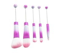 [Avejjbaey] Soft Hair Makeup Brushes, Beadable Makeup Brushes, Beads Eye Shadow Brushes, Unique Brush Set
