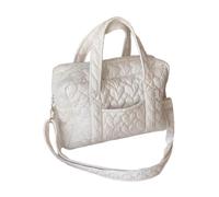 [Avejjbaey] Solid Color Handbag Travel Shoulder Bag Crossbody Bag for Women, white