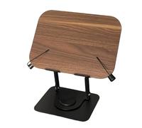 Avejjbaey Space Saving Foldable Laptop Stand With Wood And Aluminum Design For Efficient Storage Cookbook Brackets Holder Wood Laptop Stand