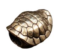 [Avejjbaey] Unique Tortoise Shell Metal Beads Pendant Paracord Jewelry Making Paracord Beads Brass Necklace for Lovers Formal Occasion