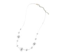 [Avejjbaey] Versatile Crystal Dew Jewelry Collection Heavy Duty Jeans Alloy Necklace Set Invisible Thread Design Casual Wear Dewdrop Bridal Jewelry, フリーサイズ, As described, No Gemstone