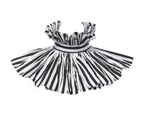 [Avejjbaey] Victorian Collar Clown Stripe Design Fashion Decoration Collar for Women Various Occasions Dress up Neckpiece Decorative Collar for Stage Show