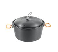 Avejjjbaey Aluminum Outdoor Camping Pot 4.50L Large Capacity Multifunctional Cooking Pot Picnic Auto Driving Tour Cookware