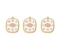 [Avejjjbaey] Protective Evil Eye Drop Resin Charm Metallic Finish for Handmade Craft and Trendy Accessories Necklace Pendants Evil Eye Accessories, フリーサイズ, As described, No Gemstone