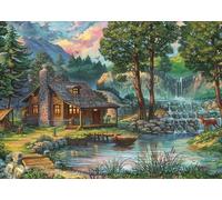 AveJoys Jigsaw Puzzles for Adults 1000 Piece Deer Bleating Villa 27.56 x 19.69 Inch Jigsaw Puzzle for Adults Educational Game 1000 Pieces Puzzles for Adult
