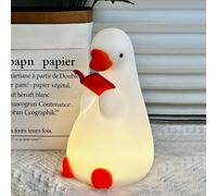 AVEKI Goose Reading Light, Soft Squishy Silicone Duck Night Light for Kids Baby Toddler, Rechargeable LED Touch Lamp for Nursery Kids Room Bedroom Decor, Cute & Funny Gifts for Boys and Girls