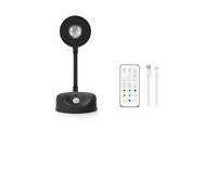 AVEKI Motion Sensor Wall Lights, Rechargeable RGB Wall Sconces with Remote Control, 3 Color Temps & 10 Light Color, Dimmable Wireless Magnetic Night Light with Timer for Hallway Stair Bedroom (Black)