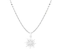 AVELI 18K Gold Plated Sunstar Pendant Necklace with Lab Made Diamonds - Rapunzel Tangled Enchanted Sun Jewelry Magic Fairy Tale Hypoallergenic Necklace for Women, Copper, Simulated Diamonds