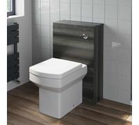 Aveli 500mm Bathroom Toilet Btw Furniture Unit Square Pan S/close Seat Charcoal Grey