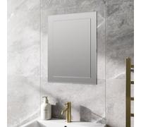 Aveli Bathroom Mirror Plain Rectangular Modern Frameless Bevel Wall Mounted 450X600mm