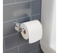 Aveli Bathroom Toilet Roll Holder Chrome Round Wall Mounted Stylish Modern