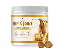 Avelin Senior Dog Joint Supplement - Hip & Joint Support with Glucosamine, Chondroitin, Green-Lipped Mussel, MSM & Type II Collagen - Mobility, Cartilage & Joint Health Support - 120 Soft Chews