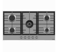 Avelis 90cm 5 Burner Stainless Steel Gas Hob With Central Wok Burner