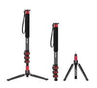 Avella A324D Aluminum 67 Inch Video Monopod 4 Section with Tripod Feet Compatible for DSLR Camera Camcorder