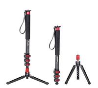 Avella C324D Carbon Fiber 67 Inch Camera Monopod Professional Telescopic Video Monopods Base Tripod Compatibility DSLR Cameras Camcorders