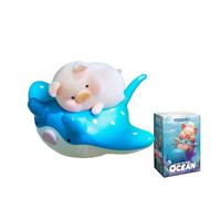 Aven Rabbit Lulu The Piggy Dreamy Blue Ocean Series Blind Box Action Figures Mystery Box Cute Random Toys Birthday Gift Christmas Collectible Toy for Desktop Ornaments, 1PC