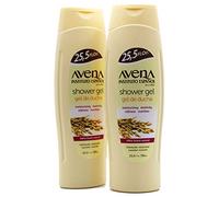Avena Instituto Español Shower Gel, Moisturizing and Softeness, Elasticity and Nutrition, 100% Natural Oat, 2-Pack of 25.5 FL Oz each, 2 Bottles