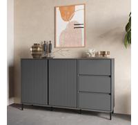 Avenale Sideboard - 2 Door - 3 Drawer - Medium - Anthracite