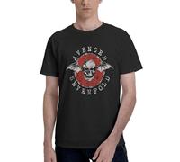 Avenged Metal Band Sevenfold Men's Shirt - Band Logo Graphic Short Sleeve 100% Cotton T-Shirt Soft Vintage Concert Tour Merch, Rock Music Fan Apparel, Casual Streetwear 5X-Large