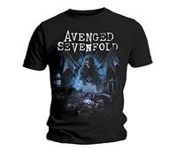 Avenged Seven Fold Men's Avenged Sevenfold Recurring Nightmare T-Shirt, Black (Black Black), Xx-Large