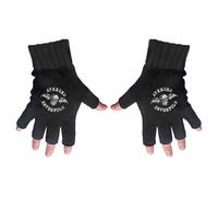 Avenged Sevenfold Gloves Death Bat Crest Band Logo Official Fingerless Black taglia unica