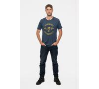 Avenged Sevenfold Band Logo Snow Wash T-Shirt in Navy | Size: Small Avenged Sevenfold Navy S
