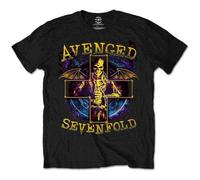 Avenged Sevenfold Black Skeleton Skull Logo Printed Cotton T-Shirt XXL