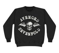 Avenged Sevenfold Death Bat Sweatshirt in Black | Size: Large Avenged Sevenfold Black L