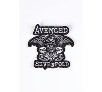 Rock Off officially licensed products Avenged Sevenfold Deathbat Banner Cut-Out Woven Patch One Size